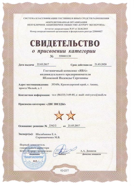Отель Ява